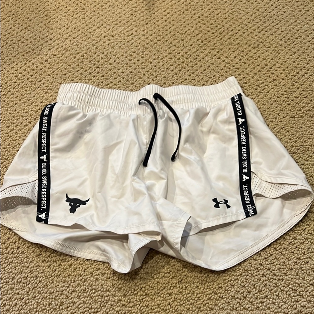 Under Armour Women's White Athletic Shorts